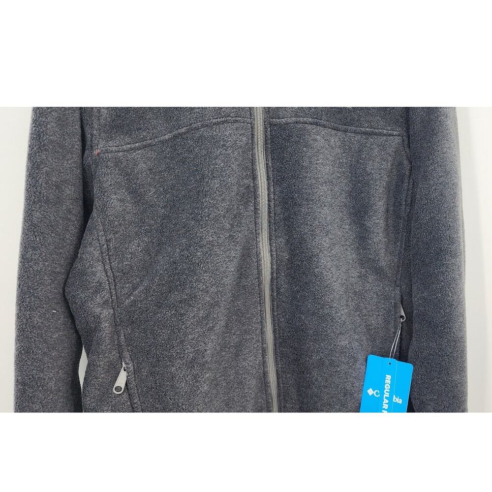 New‎ NWT Columbia Mount Grant Fleece Full Zip Dark Grey Size Small - Picture 4 of 7